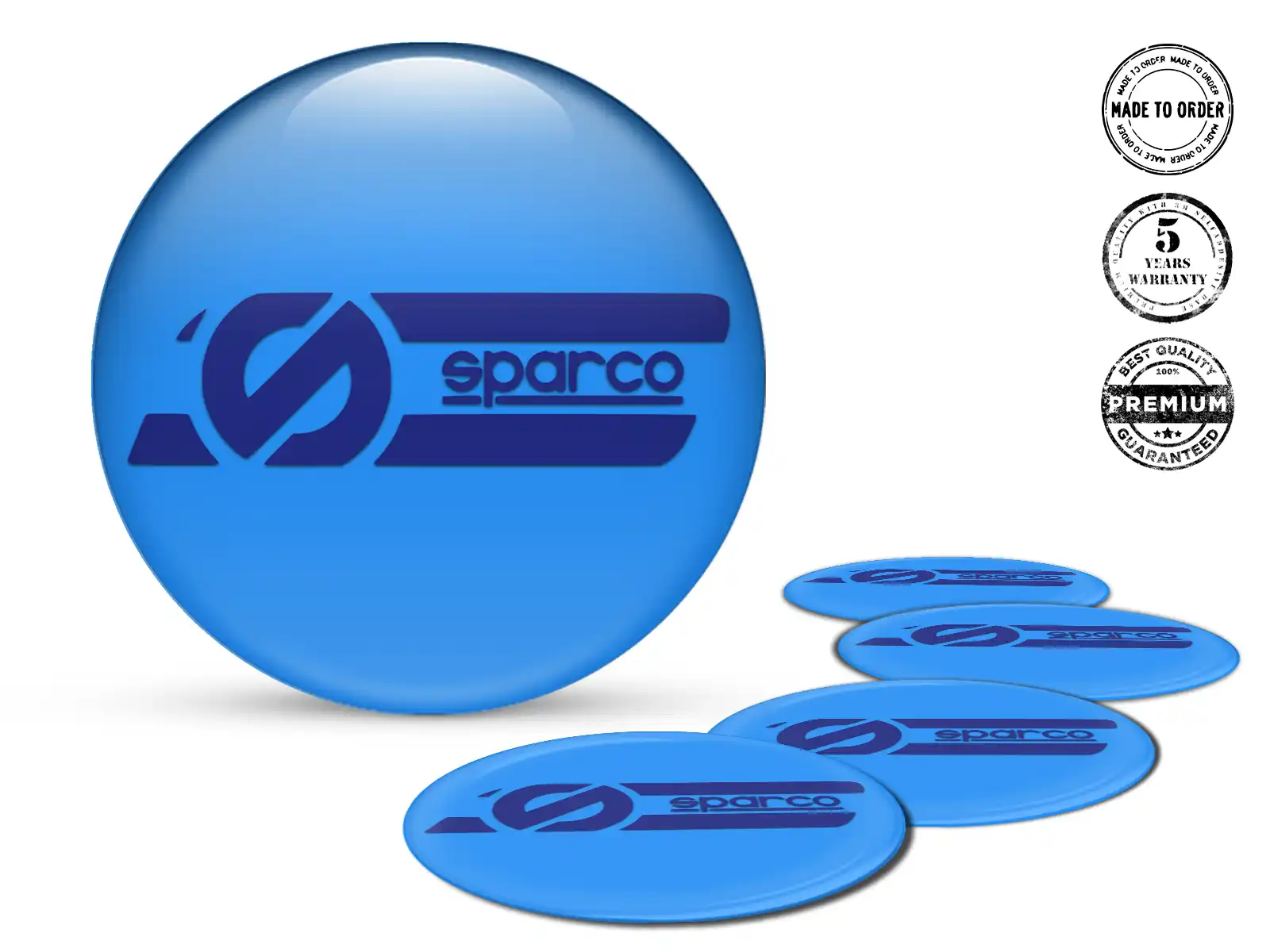 Sparco Radaufkleber Ausgabe Luxusgewölbte Logos